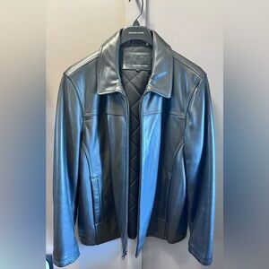 MEN’S Wilsons Leather Classic Black Jacket